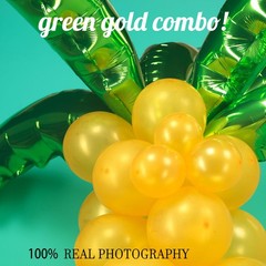Tropical 120+ Palm trees Balloons Coconut Balloon Set 12 Foil Green Coconut t…