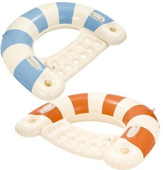 2 Pack Pool Chairs with Cup Holders-Inflatable Pool Floats for Adult,Blow up …