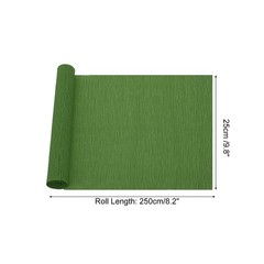 8.2ft Crepe Paper Roll, 1 Roll 10″ Width Crepe Paper Roll Sheet, Dark Green
