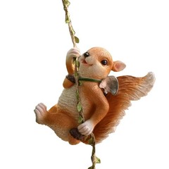 Lifelike Squirrel Eye-catching Garden Art Indoor Outdoor Display For Balcony