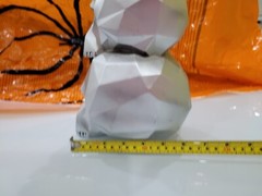 Halloween Decoration Prop – Skull Piece 30cm Stacked Geometric Skulls TK Maxx