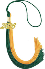 Classic 2026 Green and Gold Graduation Tassel – Unforgettable Ceremony Essential