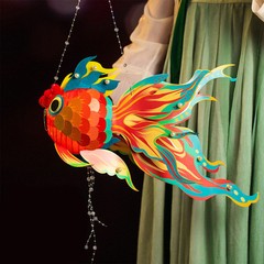 Chinese New Year Paper Lanterns Chinese Lanterns Kits Diy Fish-Shaped