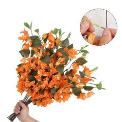 Triangle Plum Flowers Artificial Silk Floral Arrangement for Table Centerpiece