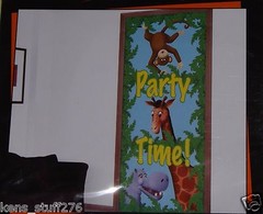 Jungle Pals Scene Setter, Wall Mural, Party Decoration, Picture Prop – 30″ x 60″