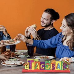 3 Piece Wooden Mexican Fiesta Table Centerpiece Signs Cinco De Mayo Taco Bar NEW