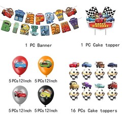 Lightning McQueen Race Car Theme Birthday Party Supplies Kits,for Kids Birthday