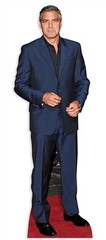 George Clooney Actor Lifesize Cardboard Cutout Figure 177cm Tall-Take him Home!