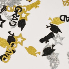 100 PCS Graduation Certificate Done Doctoral Cap Party Table Confetti