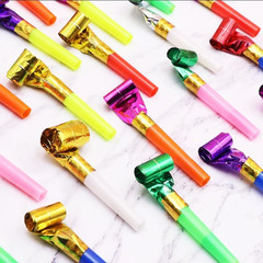 100 Pcs Party Blower, Colorful Birthday Noisemakers Funny Birthday Blow Horns…