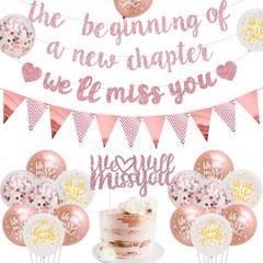 Farewell Party Decorations, The Beginning of A New Chapter We Will Miss You B…