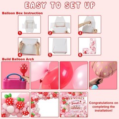 Strawberry Baby Shower Decorations, A Berry Sweet Baby Is On The Way Decorati…
