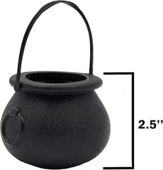 Black Candy Cauldron Kettles, Party Decoration Supplies, St. Patrick’s 3″ Inc…