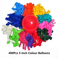 Baokuanhu 400 Pack Rainbow Balloons – 5 Inch Assorted Colors Mini Latex Helium