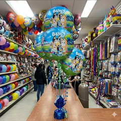 Bluey Birthday Party Balloons Decoration Set Kids Celebration Blue Green Family