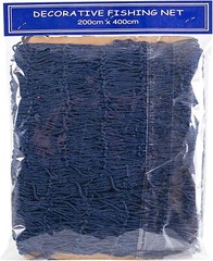 Decorative Fishing Nautical Theme Net + 10 Piece Marine Decorations