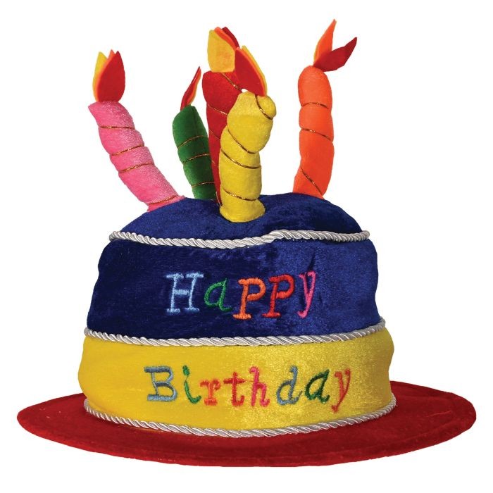 Beistle Plush Birthday Cake Hat One Size Fits Most