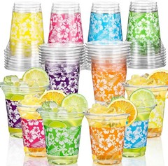 72 Pack Hawaiian Luau Party Decorations Cups -14OZ Disposable Tropical Party …