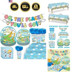 Graduation Party Supplies Set Oh The Places You Go Banner Plates Napkins Cups