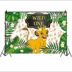 Wild One Lion King Backdrop 1st Birthday Boy Party Decorations Simba Background