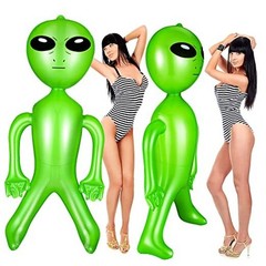 1 Piece 63 Inch Giant Inflatable Alien Blow up Jumbo Green Inflate Alien for