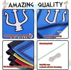 Greek Gods Banners, 14pcs Percy Jackson Cabin Banners, Greek Mythology Party …
