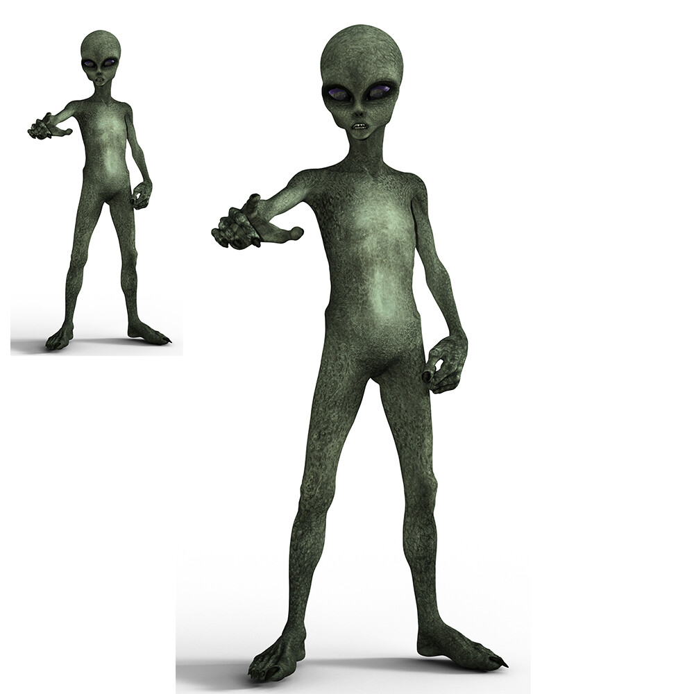 SP12084 Grey Alien Cardboard Cutout Standup