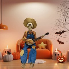 Halloween Banjo Playing Skeletons Decorations Outdoor/Indoor Halloween Decors