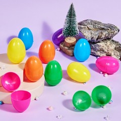 JOYIN 3.15″ Easter Eggs, Large Fillable Plastic Eggs Empty Colorful 100Pack