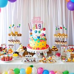 34 Pcs Happy Birthday Cake Toppers Decorations Birthday Candles DIY Cake Deco…