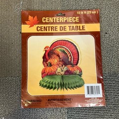Thanksgiving Decorations Centerpieces Lot Of 4 Turkey Scarecrow Cornucopia