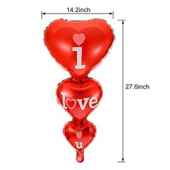 Valentines Day Decorations 20 + 2 I Love You Balloons – Helium Supported – Love