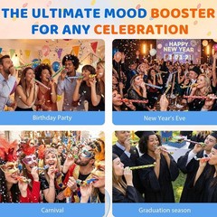 Dynamic 100 Pc Party Blower Set – Perfect for Birthdays, Graduations & More!