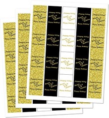 75th Birthday Miniatures Candy Bar Wrapper, (Set of 60) CANDY NOT INCLUDED