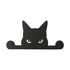 Wooden Black Cat Garden Decoration Perfect for Courtyard and Outdoor Spaces
