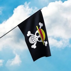 3×5 Ft One Piece Luffy’s Straw Hat Pirate Flag High Quality Polyester Banner