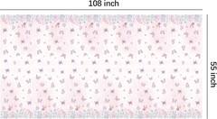 Butterfly Party Tablecloth Decorations, 3Pcs Disposable Floral Butterfly Party T