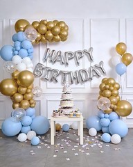 6IN1 Balloon Arch Stand Kit, 10.8ft Adjustable Balloon Column Stand with Base…