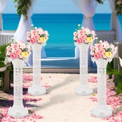 Classic Triumphant Columns 4 White Roman Pillar Durable Wedding Decorative Stand