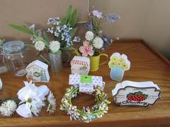 HUGE LOT WEDDING/BABY SHOWER DECORATIONS- MARKET FLORAL SPRING- HOBBY LOBBY