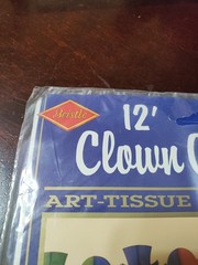 BEISTLE 12′ CLOWN GARLAND 1988 RAINBOW CLOWNS 55983 New In Sealed Package VTG