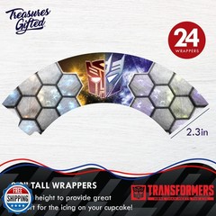 Treasures Gifted Officially Licensed Transformers Birthday Supplies – 24ct Cu