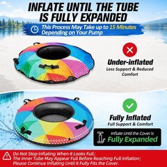 River Tube, 48» Heavy Duty River Float Tube with Commercial Inner Tube, Prem…