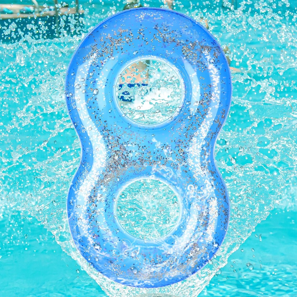 Inflatable Pool Floats Number, 20 Inch Blue Number 0-9 Giant Pool Party Decor…