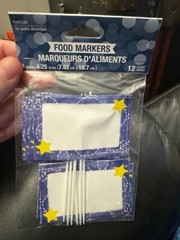To the Moon and Back Stars Night Sky Space Baby Shower 12ct. Party Food Markers