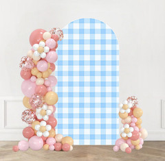 Farm Blue Sky White Clouds Arch Backdrop Cover Birthday Photo Background Party