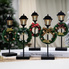 NEROSUN Christmas Table Decorations, 6Pcs 2.4 inches x 8 inches, Lantern