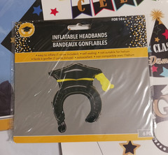 Graduation cap decorations, sign, napkins, garland, wishes, window cling. favors