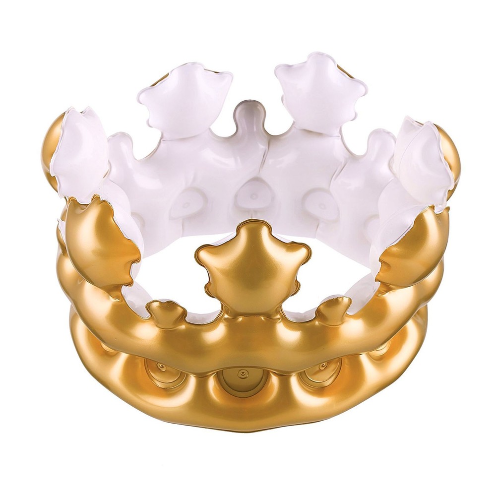 Unisex Inflatable Kid Crown PVC Reusable Cosplay Children Crown Decoration ZVFU
