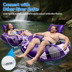 Pool Float Adult, 53″ Large Inflatable River Tube Float, River Tubes for Floa…